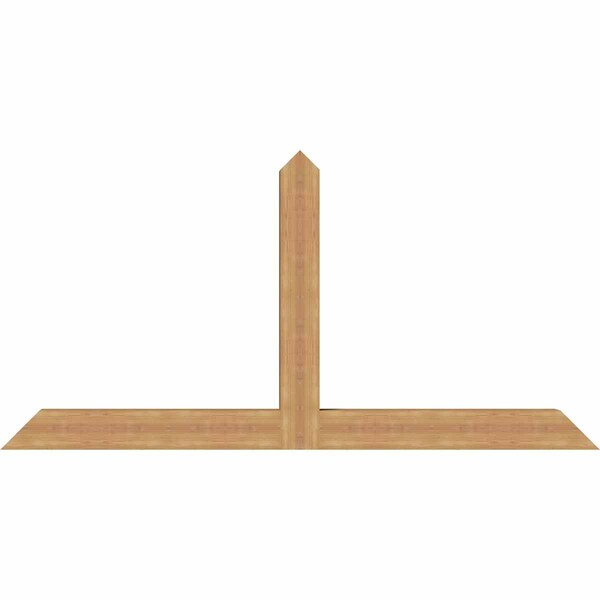 Ekena Millwork Portland Timber Gable Bracket, Western Red Cedar, 84"W x 42"H x 5 1/2"D x 5 1/2"F, 12/12 Pitch GBW084X42X0606POR00SWR - main